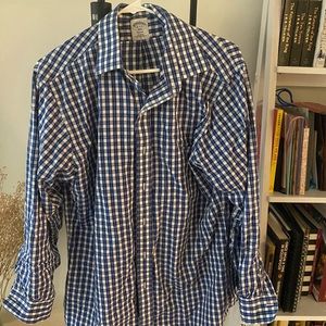Men’s blue long sleeve button down
